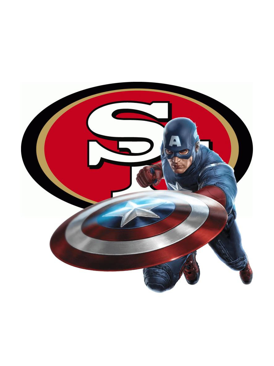 San Francisco 49ers Captain America Logo iron on paper